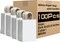 White Paper Bags with Handles Bulk 8"x4.5"x10.8" 100Pcs Gift Bags Medium Size, White Gift Bags with Handles, Gift Bag Bulk for Retail, Party, Shopping, Merchandise